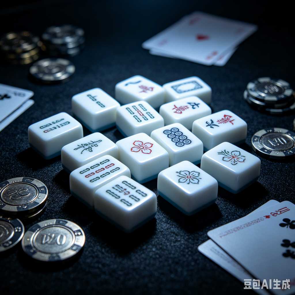vintage style mahjong set